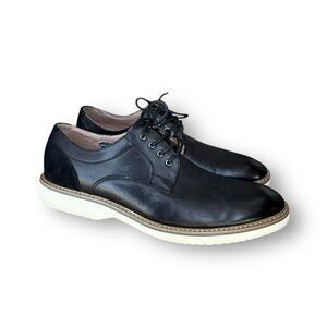 Florsheim Mens Oxford 10.5 Union Plain Toe Black Full Grain Leather 15125-001